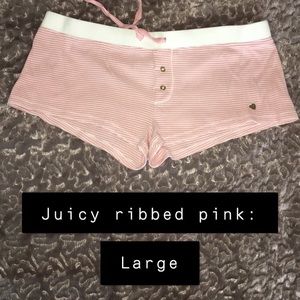 Juicy Couture ribbed shorts
